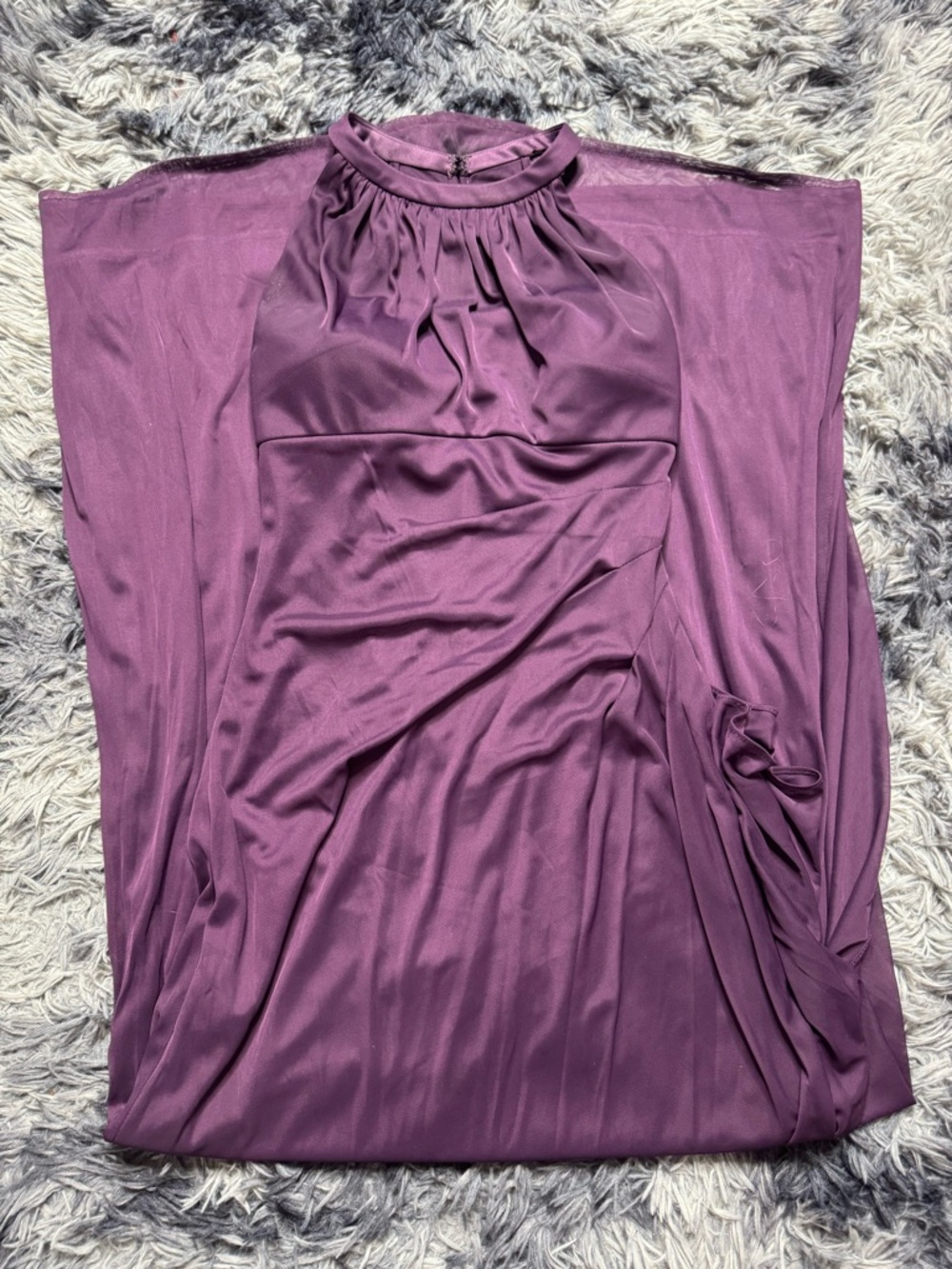 David's Bridal Plum Dress